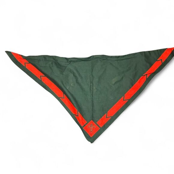 Boy Scouts of America BSA Green and Orange neckerchief Uniform - Picture 2 of 4